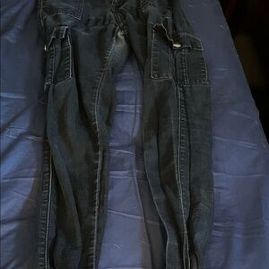 Dark Blue Cargo Jeans